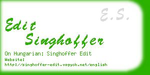 edit singhoffer business card